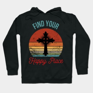 Silhouetted Christian Cross: A Symbol of Faith and Belief Hoodie